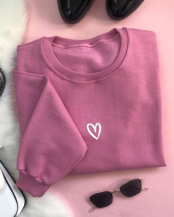Blusa Moletom Coração Unico