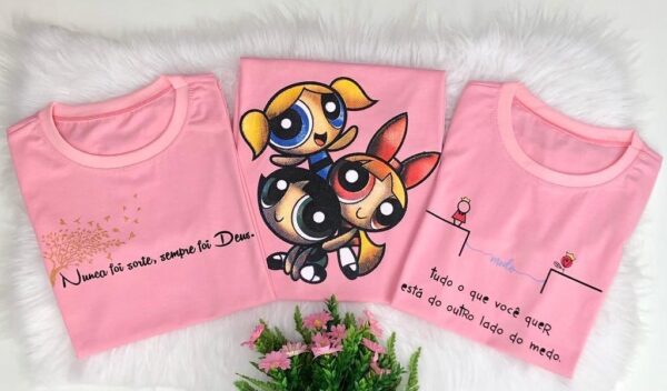Kit Com 3 T-Shirts - Poderosa