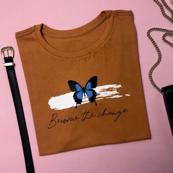 T-Shirt Borboleta - Become The Change - Imagem 3