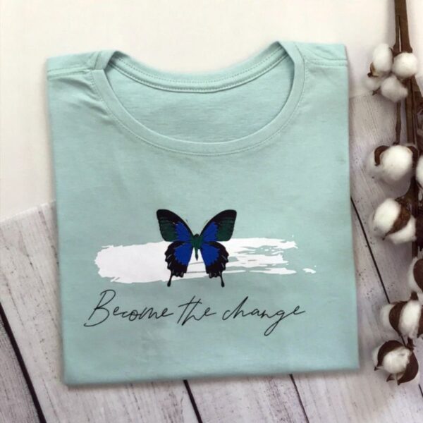 T-Shirt Borboleta - Become The Change - Imagem 5