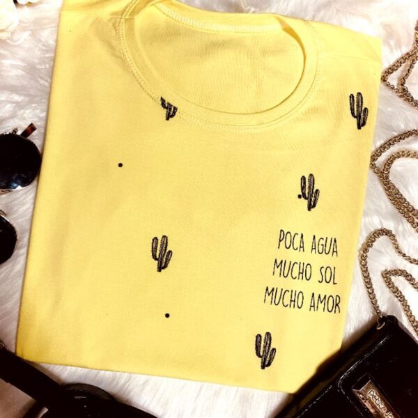T-Shirt Cactus - Poca Agua Mucho Sol - Imagem 2