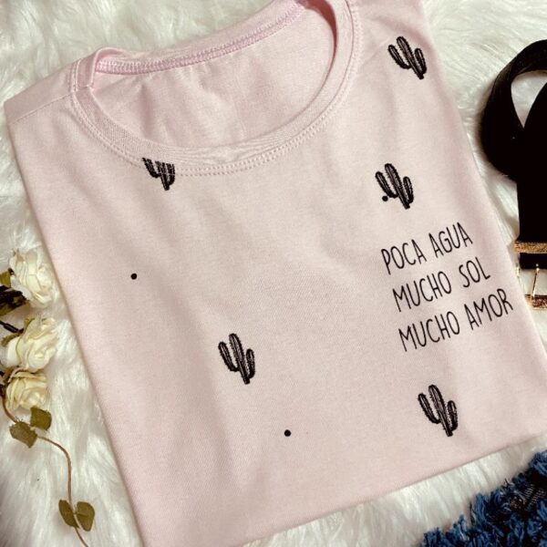 T-Shirt Cactus - Poca Agua Mucho Sol - Imagem 3