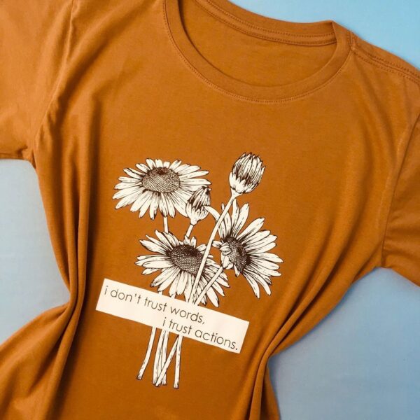 T-Shirt Girassol -  I don't Trust Words - Imagem 2