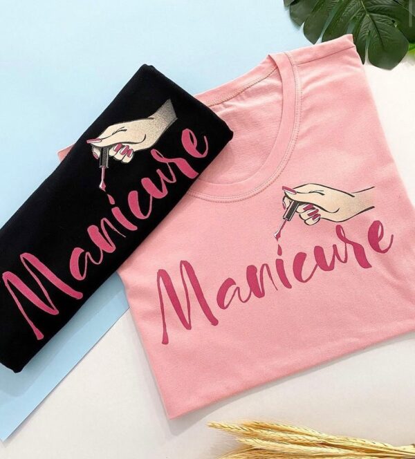 T-Shirt Manicure -  Escrita e Desenho