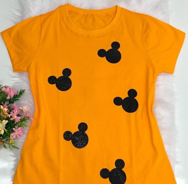 T-Shirt Mickey Mouse - Logo Corpo Todo - Multi Logo Cabeça - Imagem 2