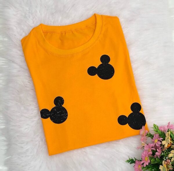 T-Shirt Mickey Mouse - Logo Corpo Todo - Multi Logo Cabeça