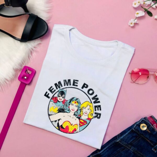 T-Shirt Super heroína - Femme Power - Imagem 2