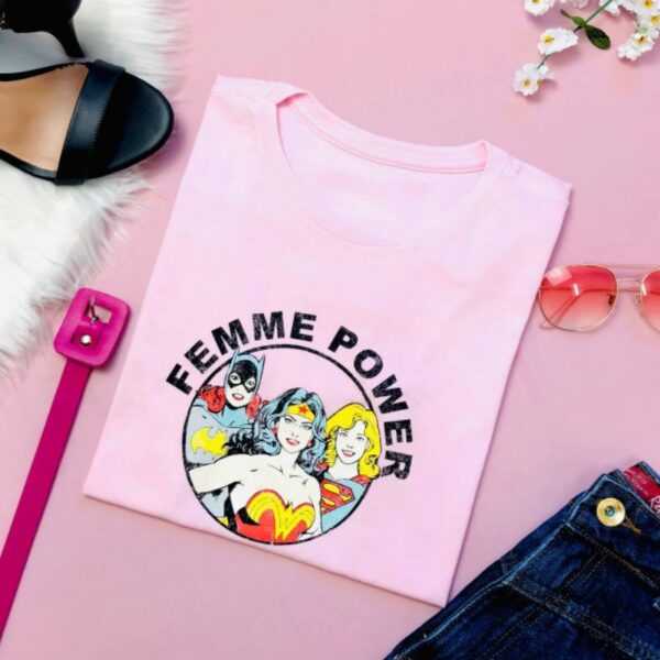 T-Shirt Super heroína - Femme Power - Imagem 3