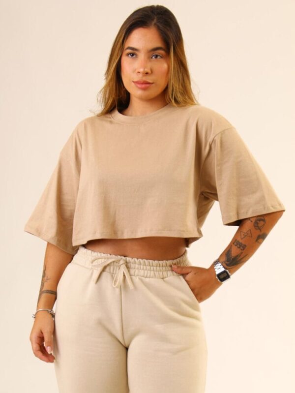 Cropped Lis em Piquet