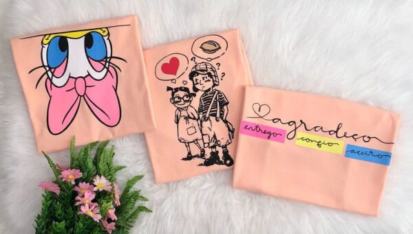 Kit Com 3 T-Shirts - Infância Feliz