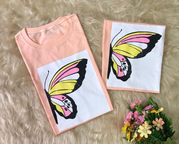 T-Shirt Borboleta - Cara Metade