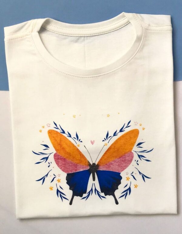 T-Shirt Borboleta - Três Cores - Imagem 2