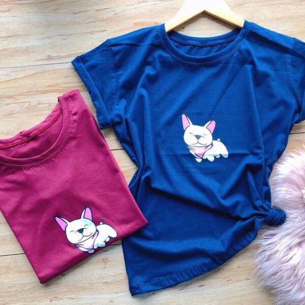 T-Shirt Drawn Bulldog - Imagem 2