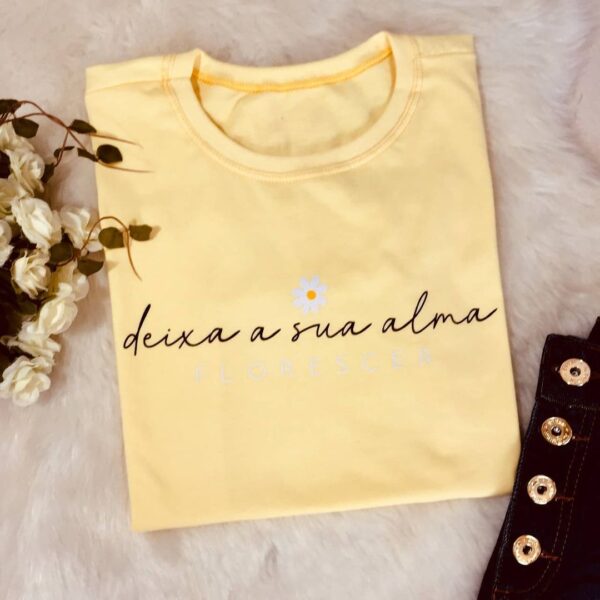 T-Shirt Girassol - Deixa a sua alma florescer - Imagem 3