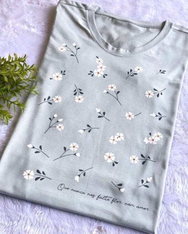 T-Shirt Girassol - Que nunca nos falte Flor
