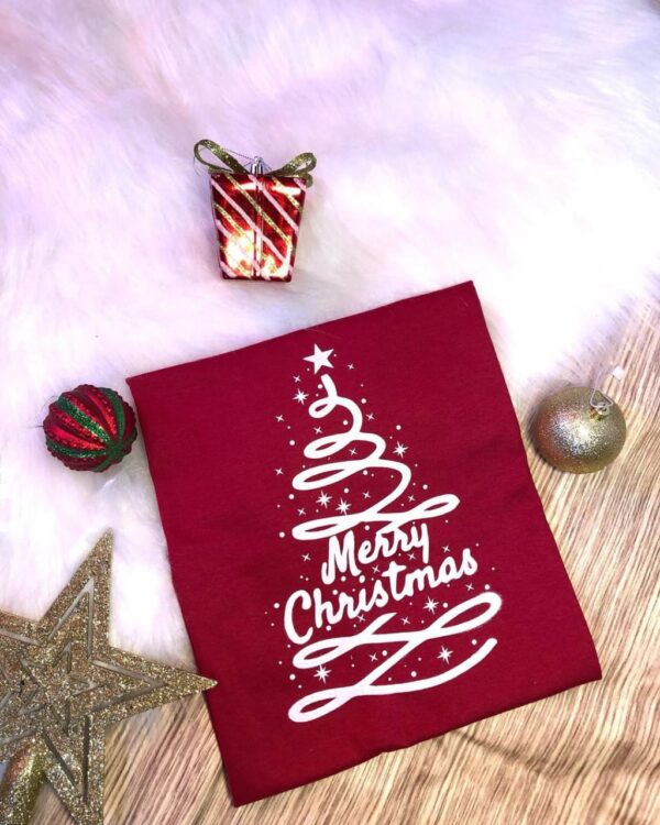 T-Shirt Merry Chistmas - Arvore em Risco