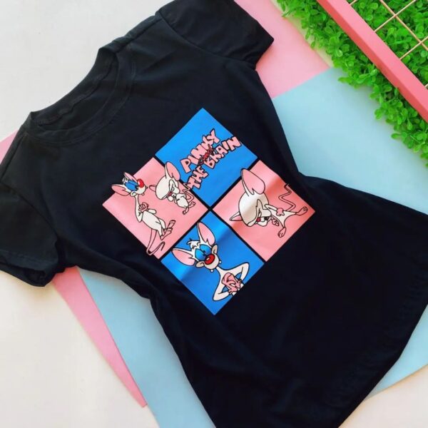T-Shirt Pinky e o Cérebro - Em Quadrinhos - Imagem 2