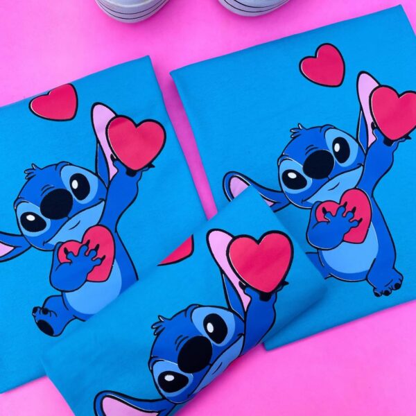 T-Shirt Stitch - Corações - Imagem 3