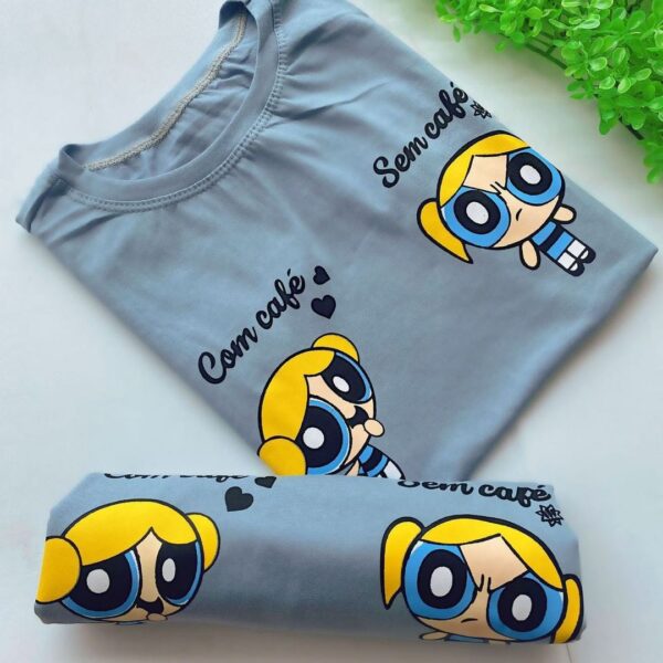T-Shirt Meninas Super Poderosas - Com Café Sem Café - Imagem 2