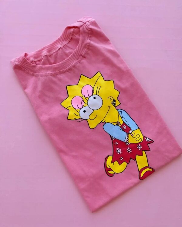 T-Shirt Lisa Simpson - Vestido Florido