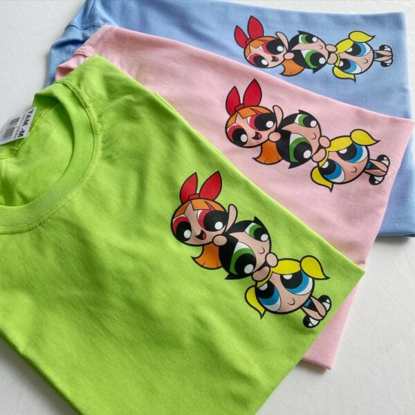 T-Shirt Meninas Super Poderosas - Sempre Juntas