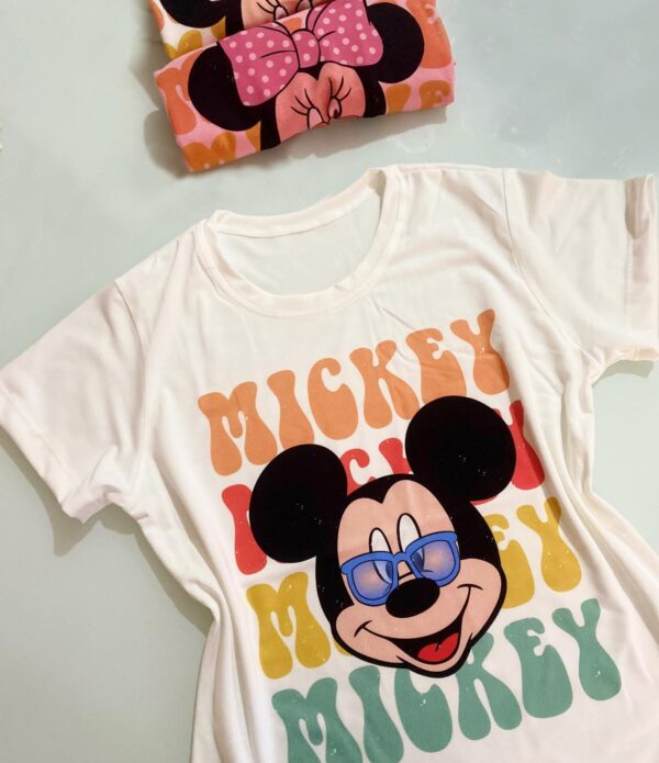 T-Shirt Mickey e Minnie Mouse - Fashion Wiik - Imagem 2