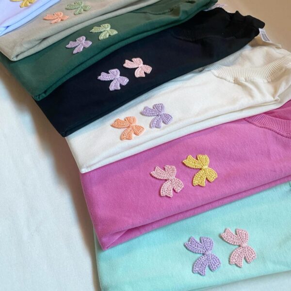 T-Shirt Mini Lacinhos Bordados - Imagem 5