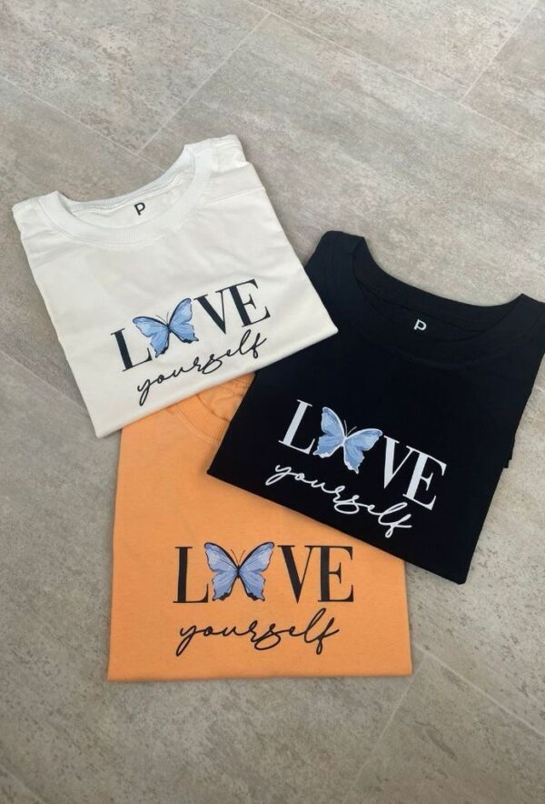 T-Shirt Borboleta - Love Yourself