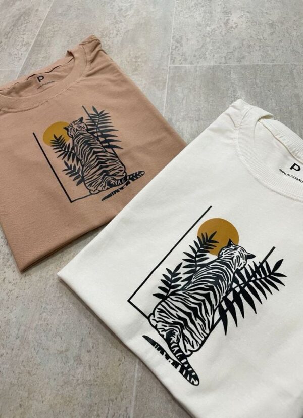 T-Shirt Tigre - Pôr do sol