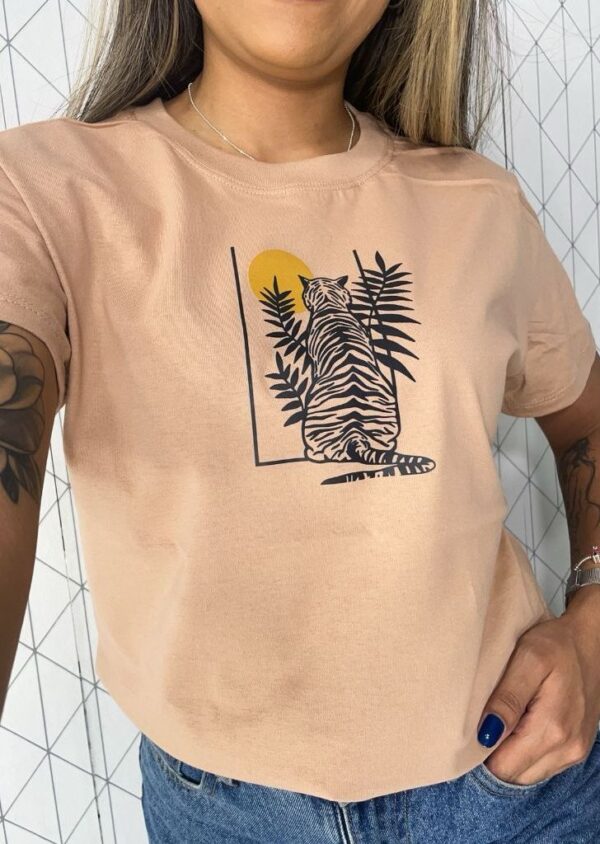 T-Shirt Tigre - Pôr do sol - Imagem 2