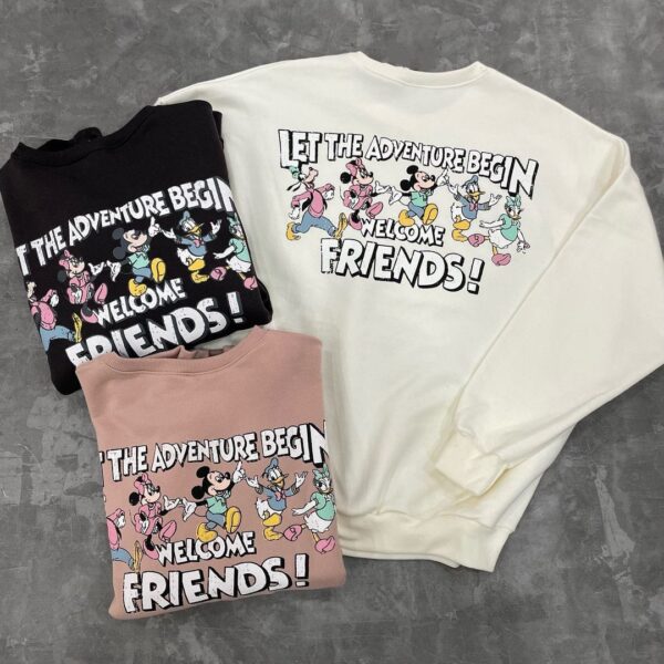 Blusa Moletom Turma Do Mickey - Welcome - Imagem 2
