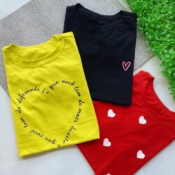 Kit Com 3 T-Shirts  - Amar