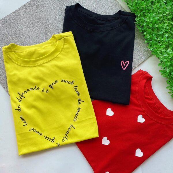 Kit Com 3 T-Shirts  - Amar