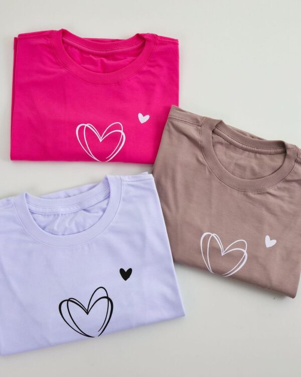 T-Shirt Coração - Riscos de Lápis - Imagem 3