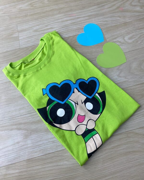 T-Shirt Meninas Super Poderosas - Óculos de Coração - Imagem 4