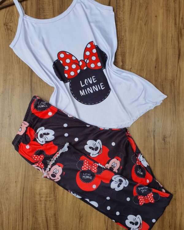 Pijama Mickey e Minnie Mouse - Love Minnie