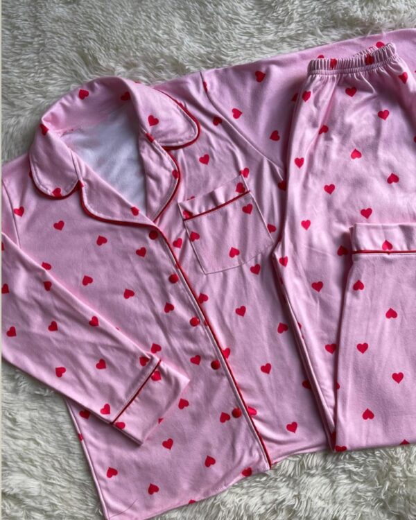 Pijama Mini Corações