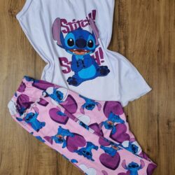 Pijama Stich Logo Grande