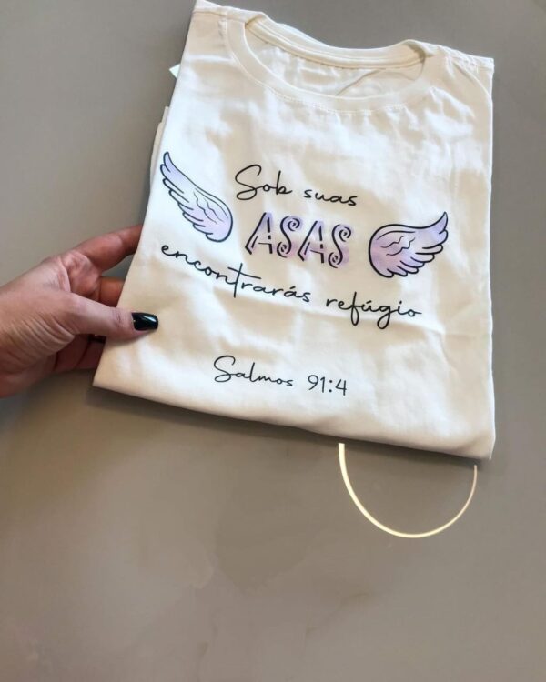 T-Shirt Salmos 91:4 - Imagem 2