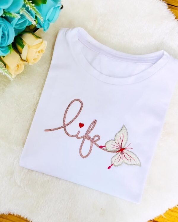 T-Shirt Borboleta - Life