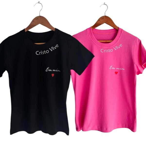 T-Shirt Cristo vive em mim - Imagem 3