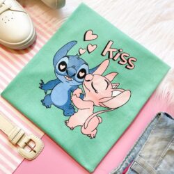 T-Shirt Stitch and Angela - Kiss