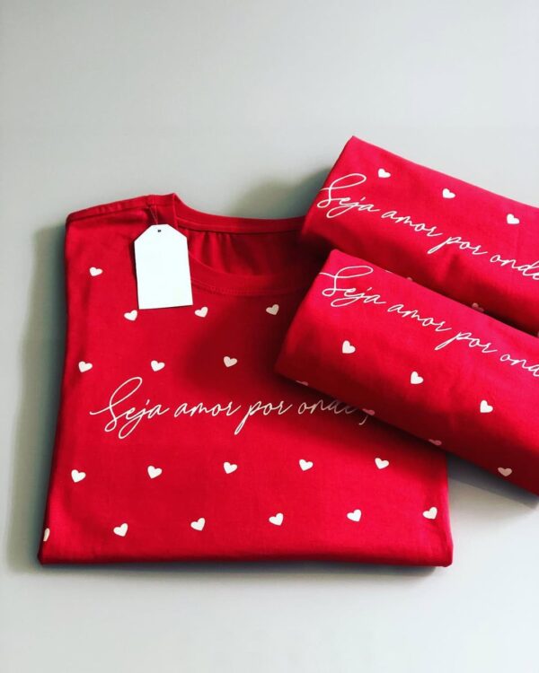 T-Shirt Seja Amor por Onde For - Imagem 3