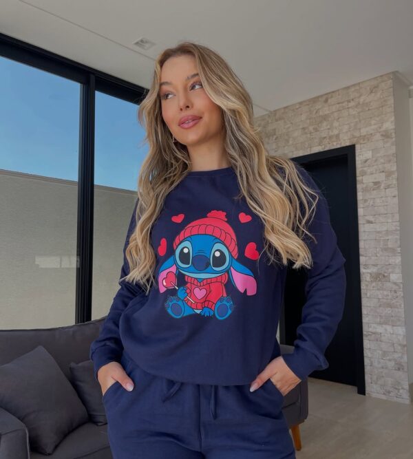 Conjunto Moletom Stitch - Paixão - Imagem 2